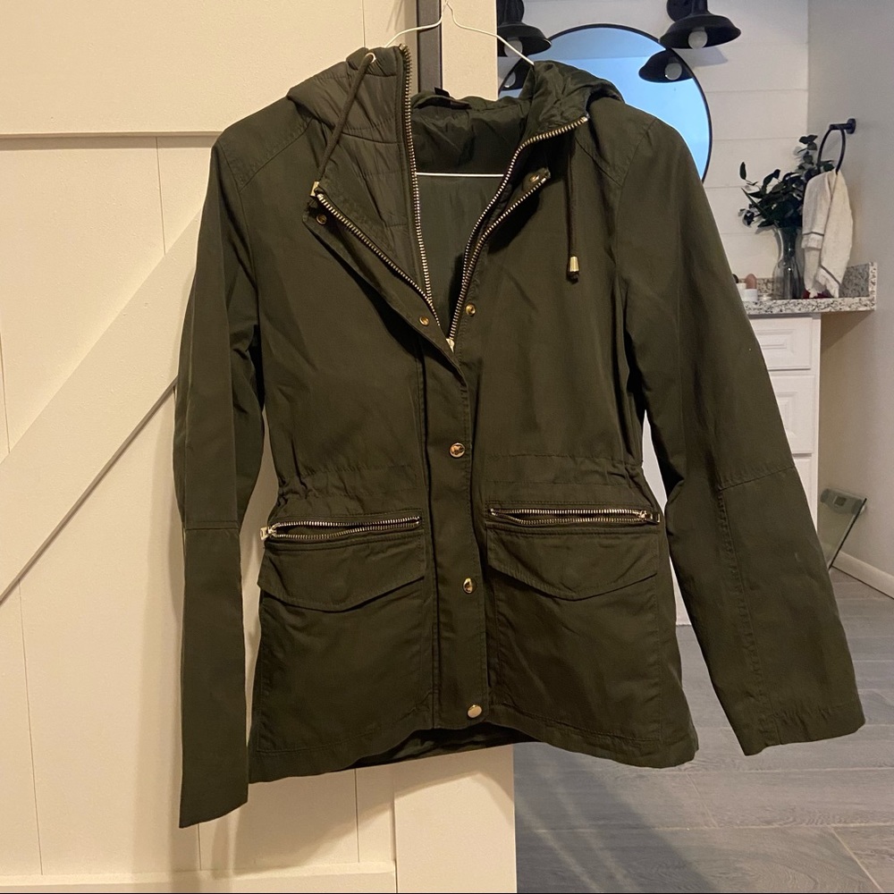 Topshop Rain Jacket with Hood